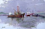 Pino AT THE HARBOUR painting